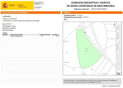 PARCELA RUSTICA en TIRTEAFUERA en Villamayor de Calatrava