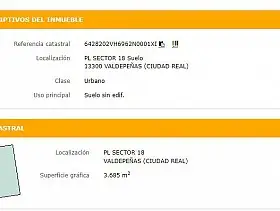 Solar Venta Nuevo Valdepeñas, Valdepeñas en Valdepeñas